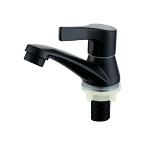 Llave Individual para Lavamanos Acquabela Rin Negro 1/2"